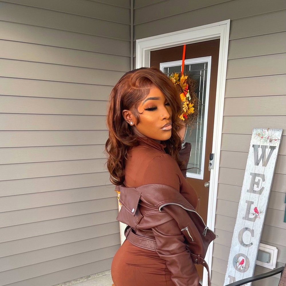 Chocolate Brown Wig 200 % Density